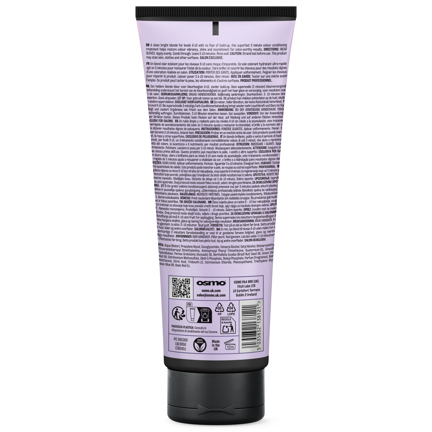 Back View of Osmo Colour Revive Pearl Blonde Conditioner