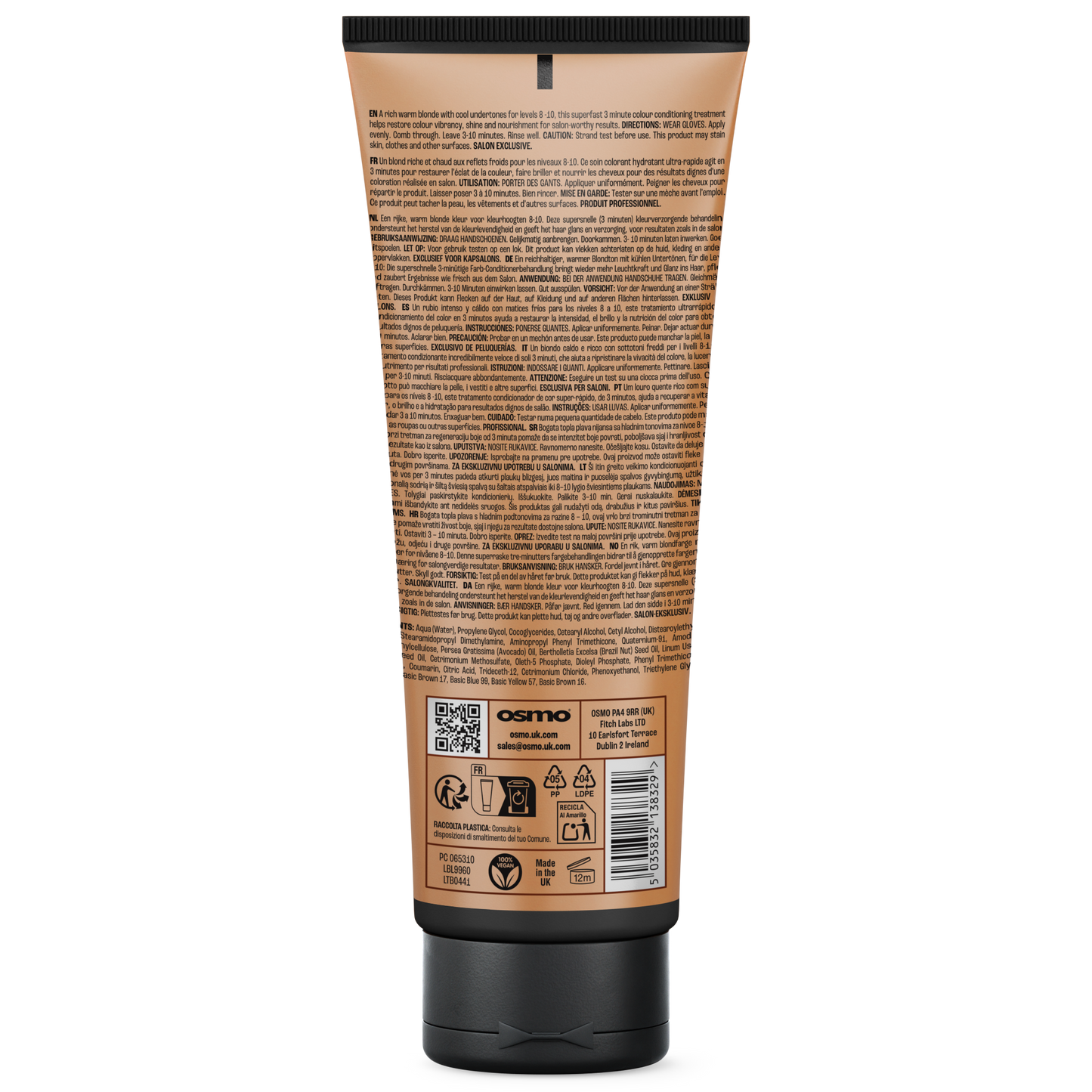 Back View of Osmo Colour Revive Toffee Conditioner