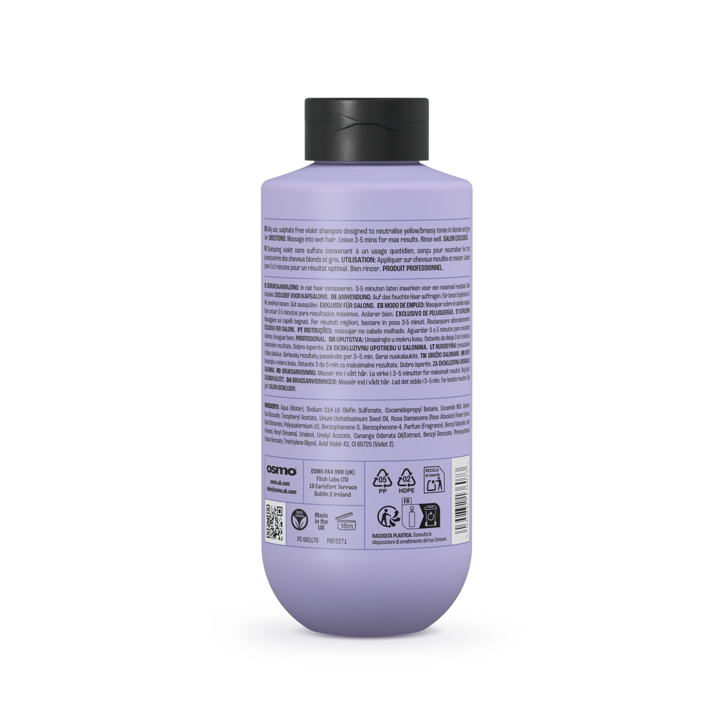 Bottle of Silverising Hair Shampoo