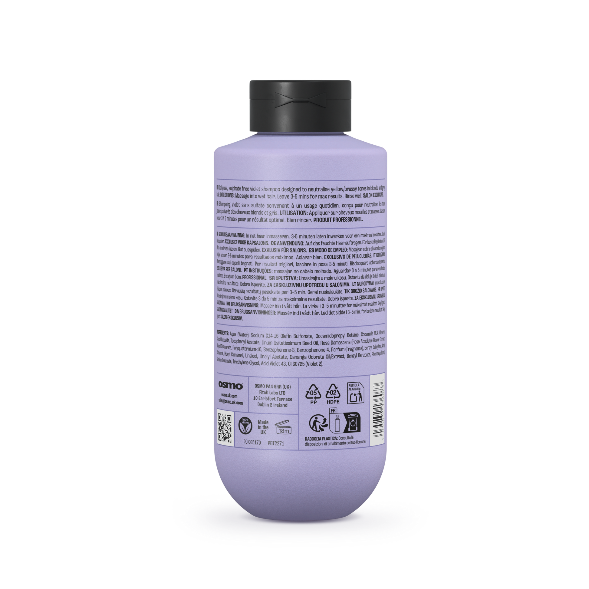 Bottle of Silverising Hair Shampoo 